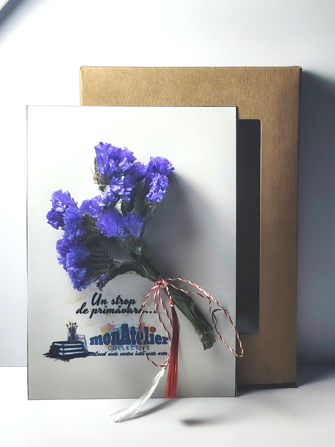 Mărțișor buchețel flori uscate - bijuterii - mărțișor - Artynos.ro