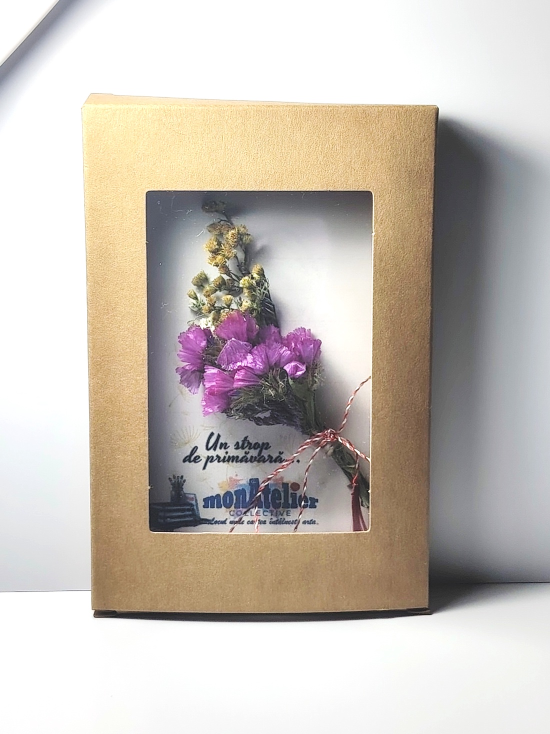 Mărțișor buchețel flori uscate - bijuterii - mărțișor - Artynos.ro