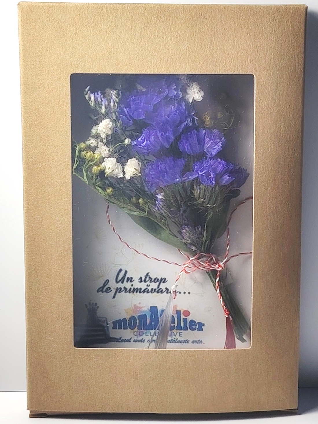 Mărțișor buchețel flori uscate - bijuterii - mărțișor - Artynos.ro