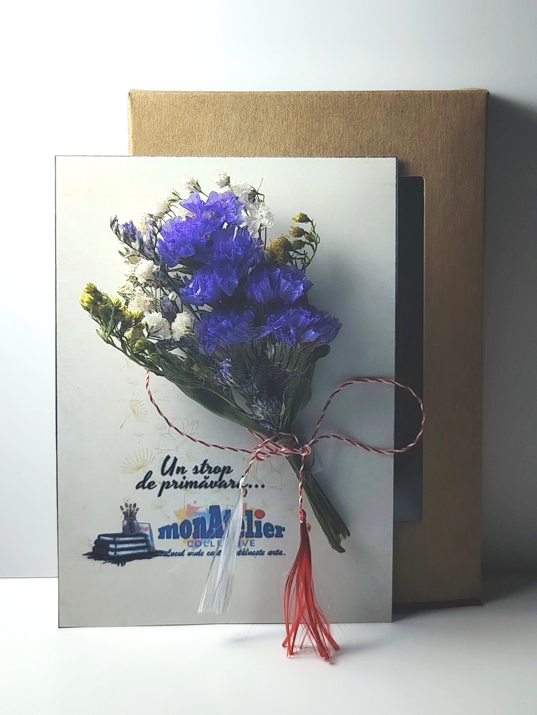 Mărțișor buchețel flori uscate - bijuterii - mărțișor - Artynos.ro