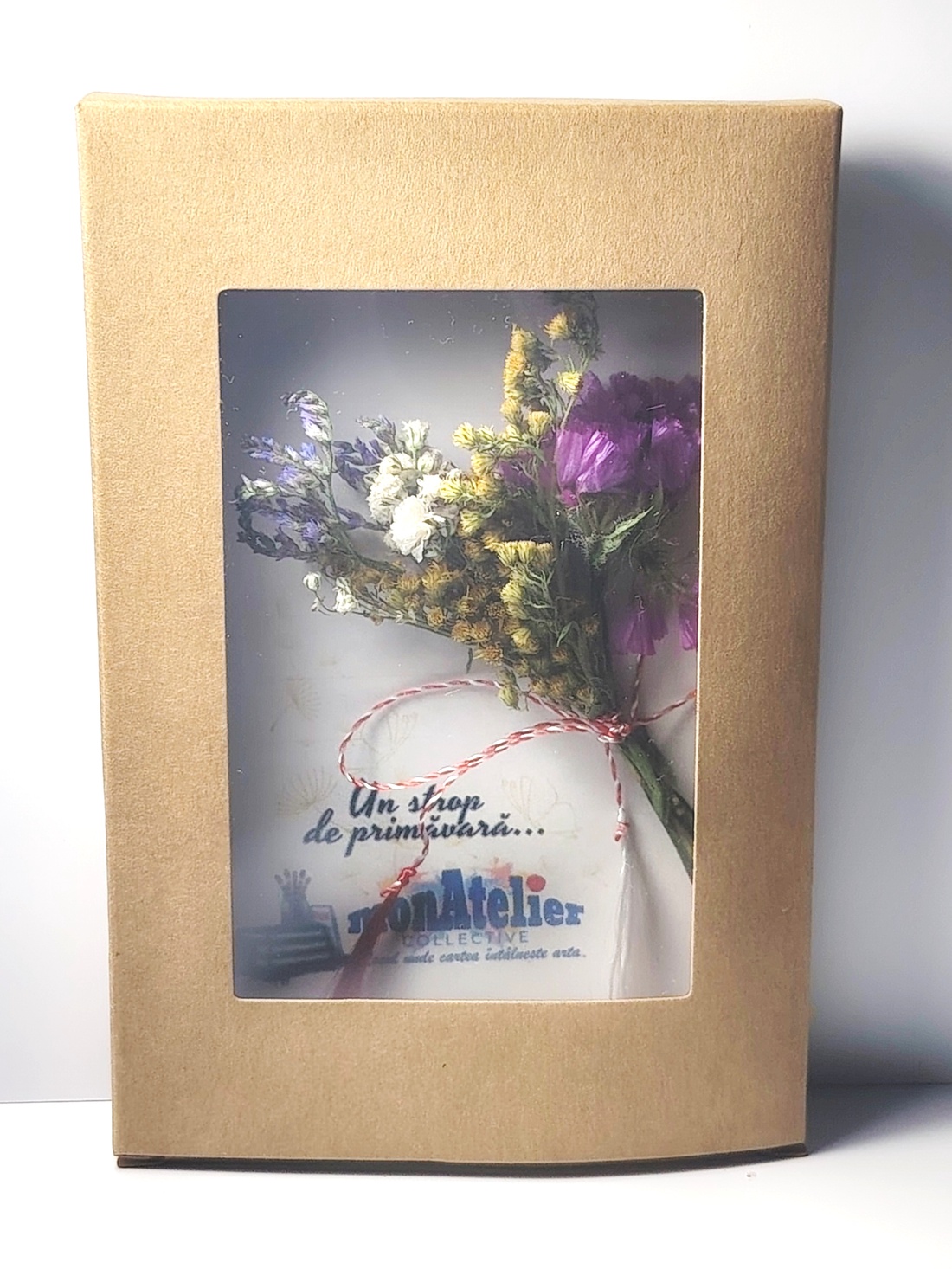 Mărțișor buchețel flori uscate - bijuterii - mărțișor - Artynos.ro