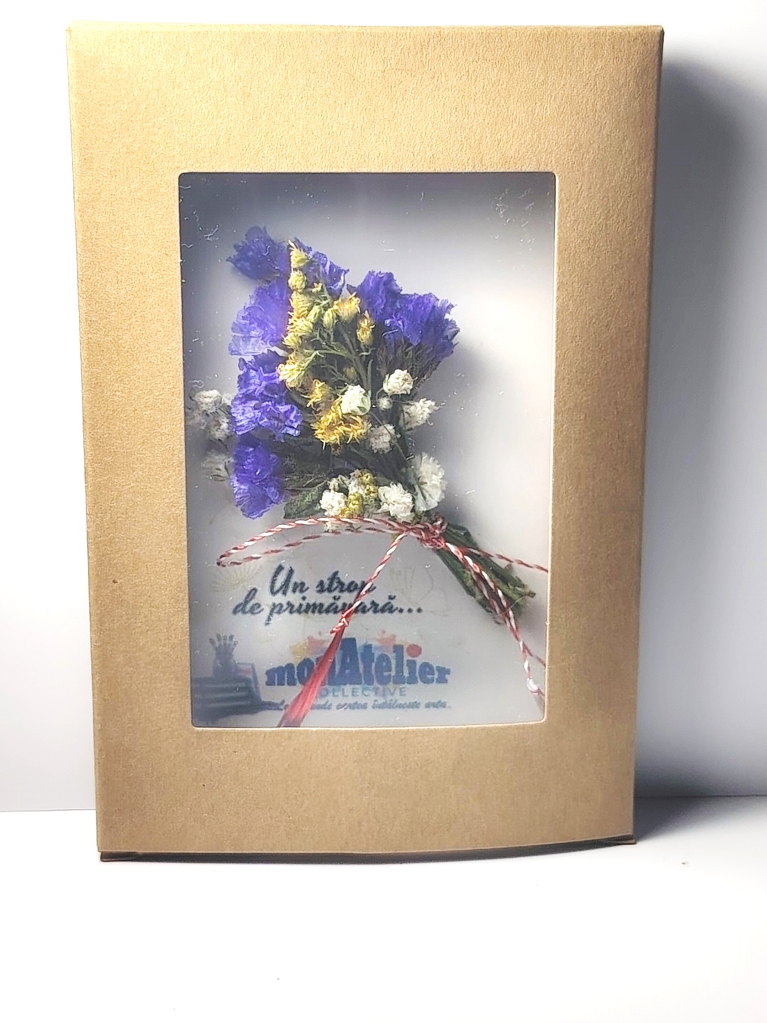 Mărțișor buchețel flori uscate - bijuterii - mărțișor - Artynos.ro