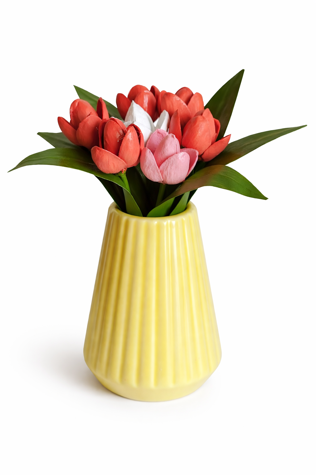 Buchet lalele decorative handmade pentru decor floral si cadou special - casă & stil de viață - decorațiuni de casă - accesorii florale - buchete de flori - Artynos.ro