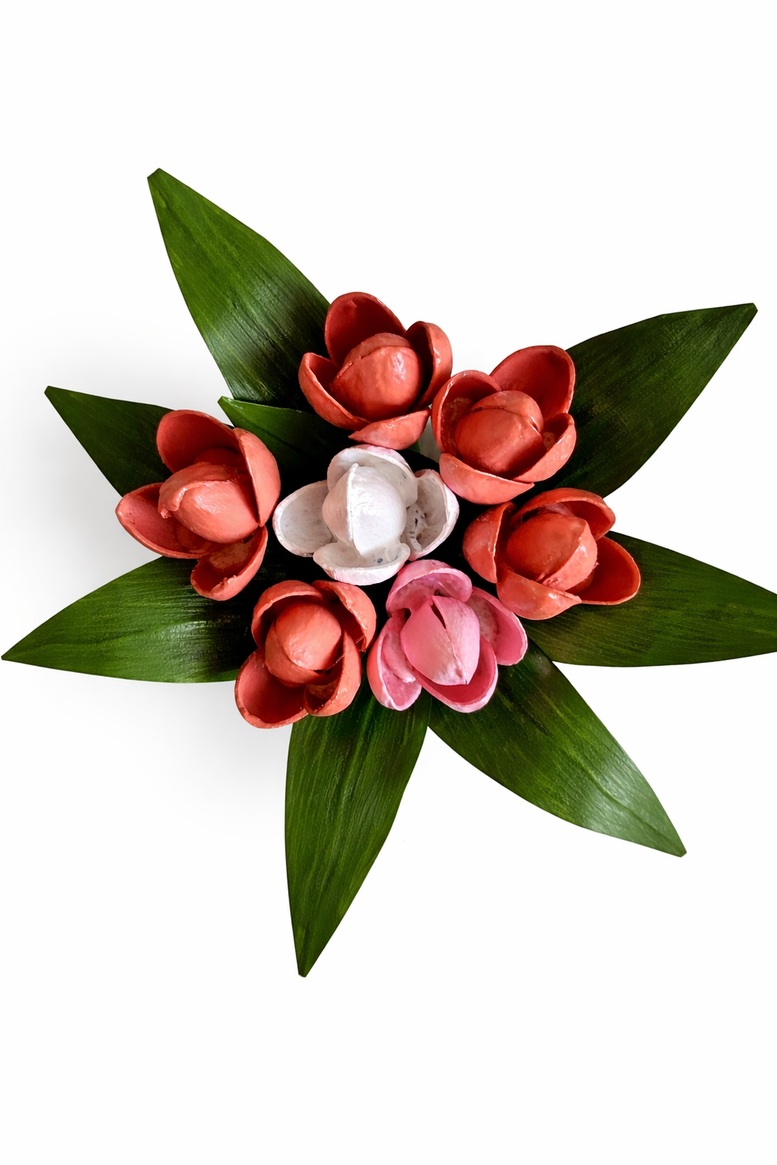 Buchet lalele decorative handmade pentru decor floral si cadou special - casă & stil de viață - decorațiuni de casă - accesorii florale - buchete de flori - Artynos.ro