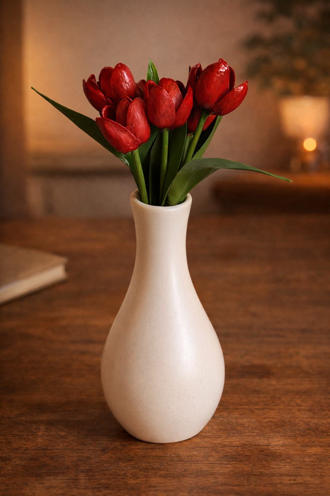 Buchet lalele handmade decor floral elegant cadou special - casă & stil de viață - decorațiuni de casă - accesorii florale - vaze - Artynos.ro