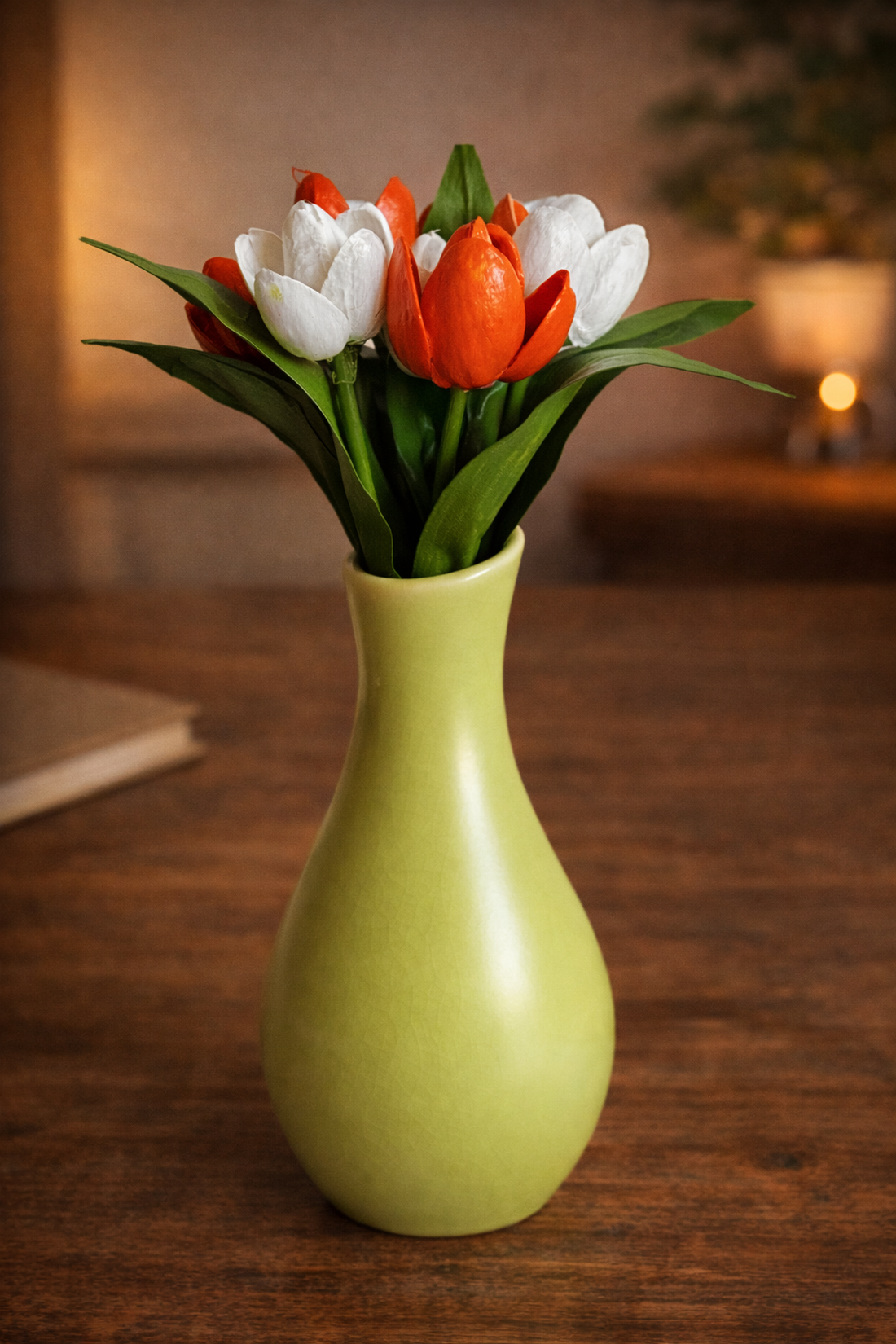 Buchet lalele decorative handmade pentru decor floral si cadou special - casă & stil de viață - decorațiuni de casă - accesorii florale - vaze - Artynos.ro