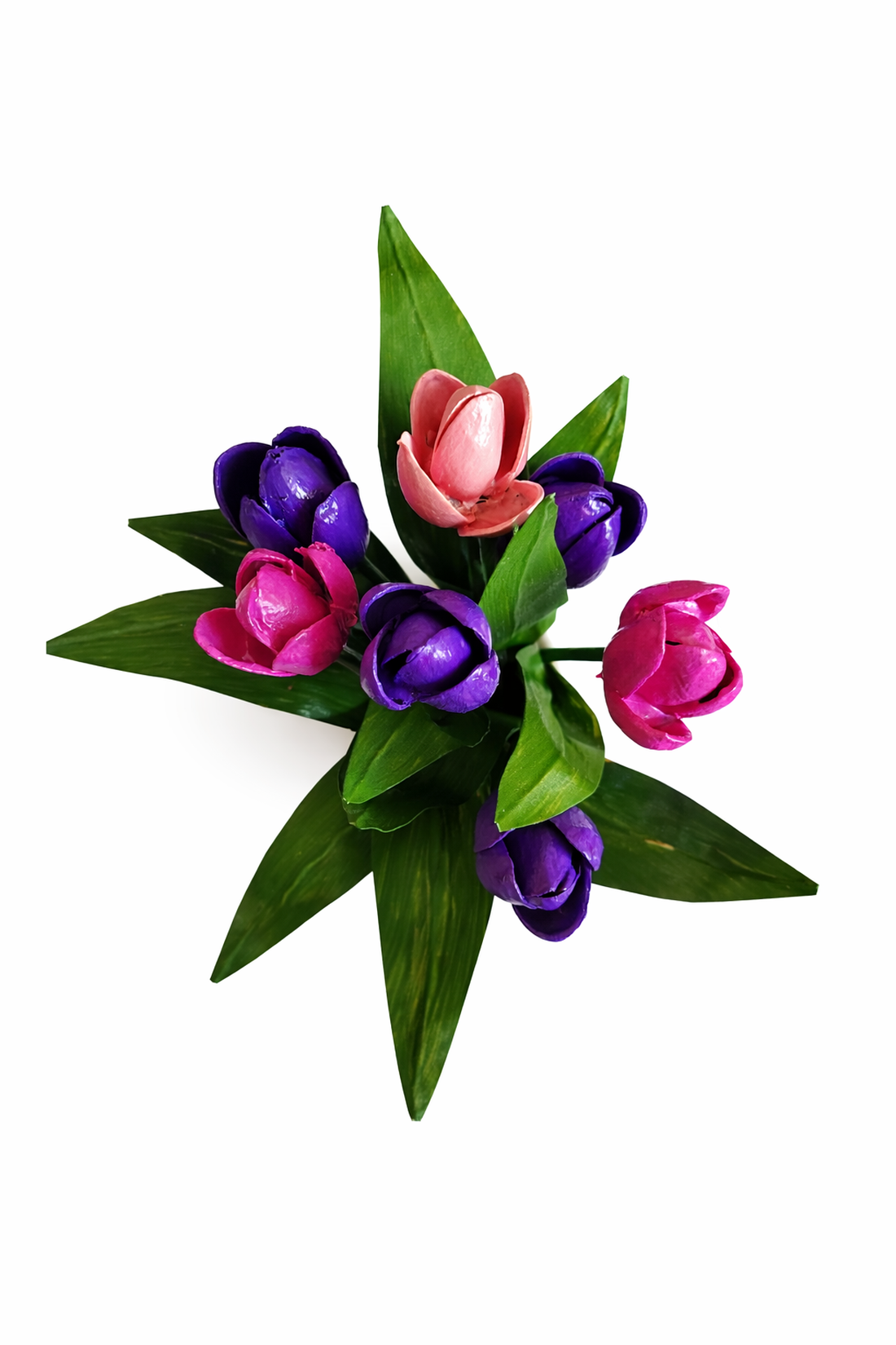 Buchet lalele handmade decor floral elegant cadou special - casă & stil de viață - decorațiuni de casă - accesorii florale - buchete de flori - Artynos.ro