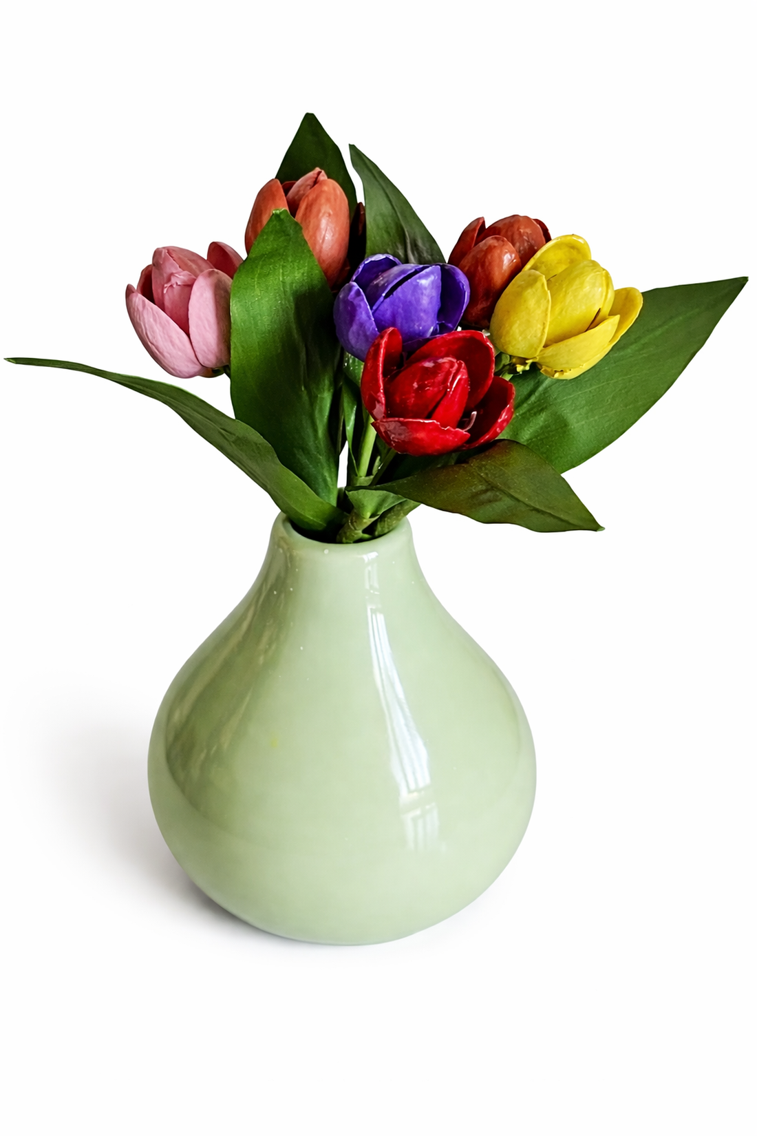 Buchet lalele handmade decor floral elegant cadou special - casă & stil de viață - decorațiuni de casă - accesorii florale - buchete de flori - Artynos.ro