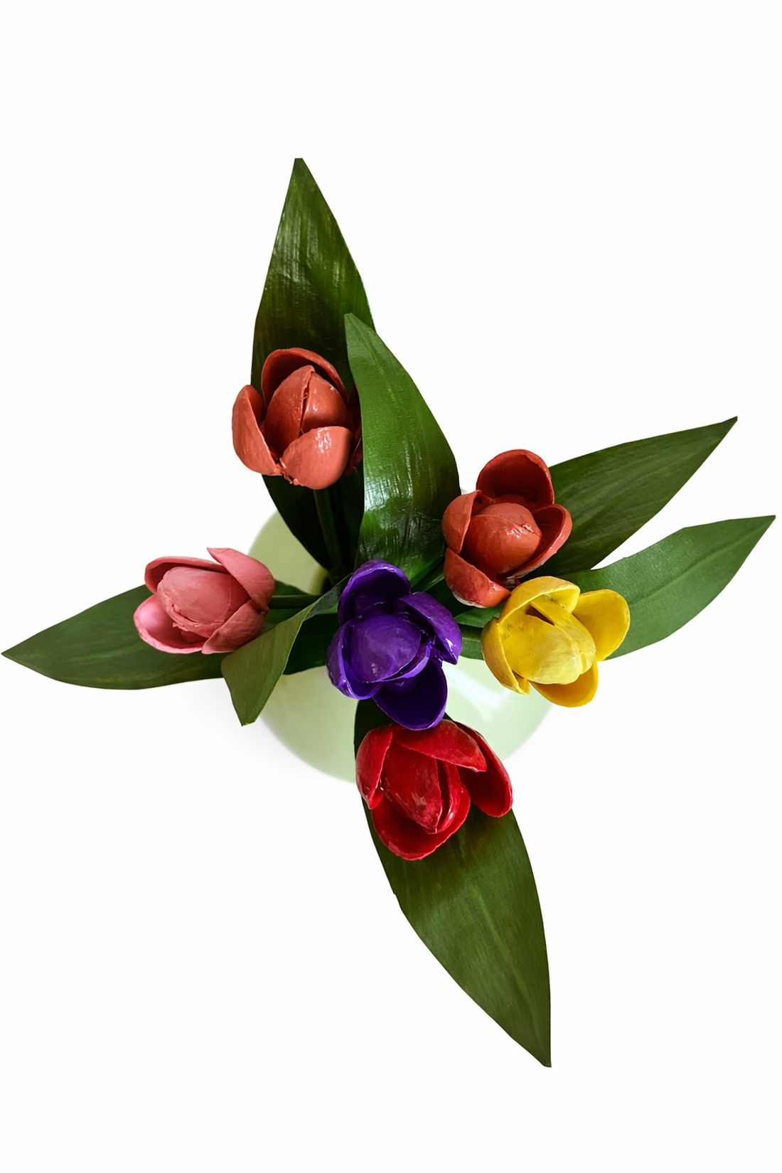 Buchet lalele handmade decor floral elegant cadou special - casă & stil de viață - decorațiuni de casă - accesorii florale - buchete de flori - Artynos.ro