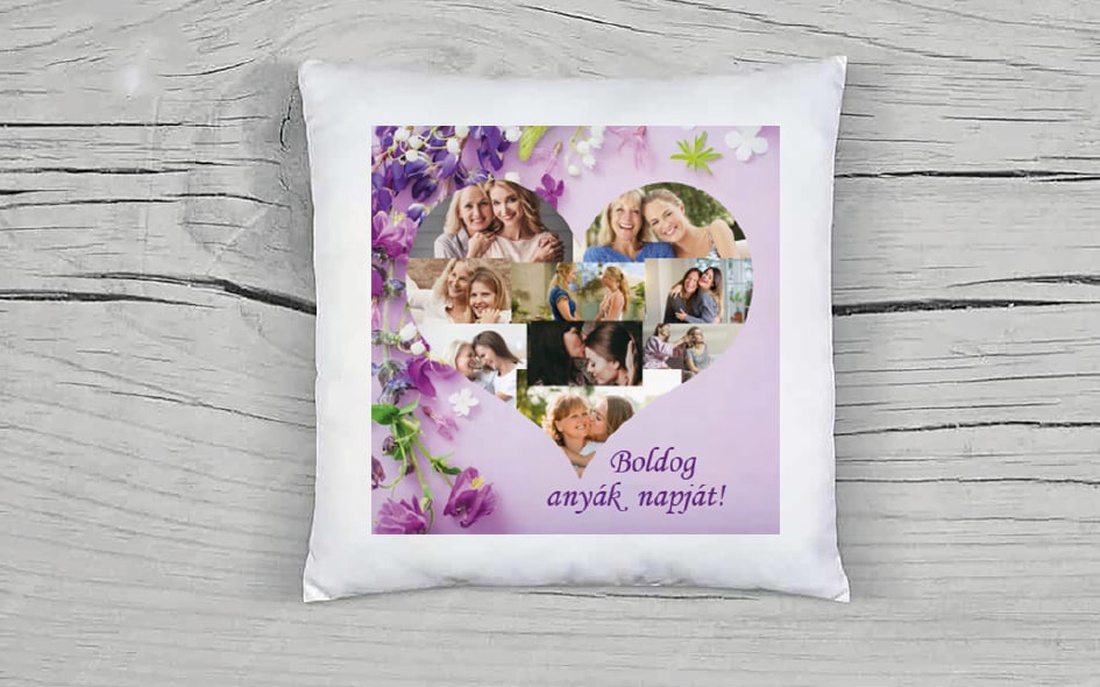  Pernă de Ziua Mamei personalizată cu fotografiile tale proprii - arte vizuale și accesorii  - grafică, ilustrație - grafică digitală - Artynos.ro