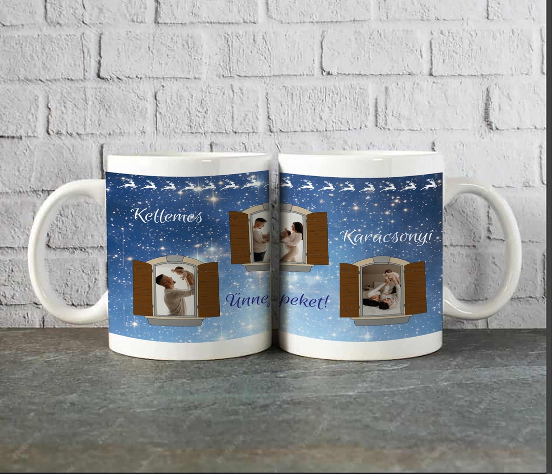  Cană de Crăciun personalizată cu fotografie proprie - arte vizuale și accesorii  - grafică, ilustrație - grafică digitală - Artynos.ro