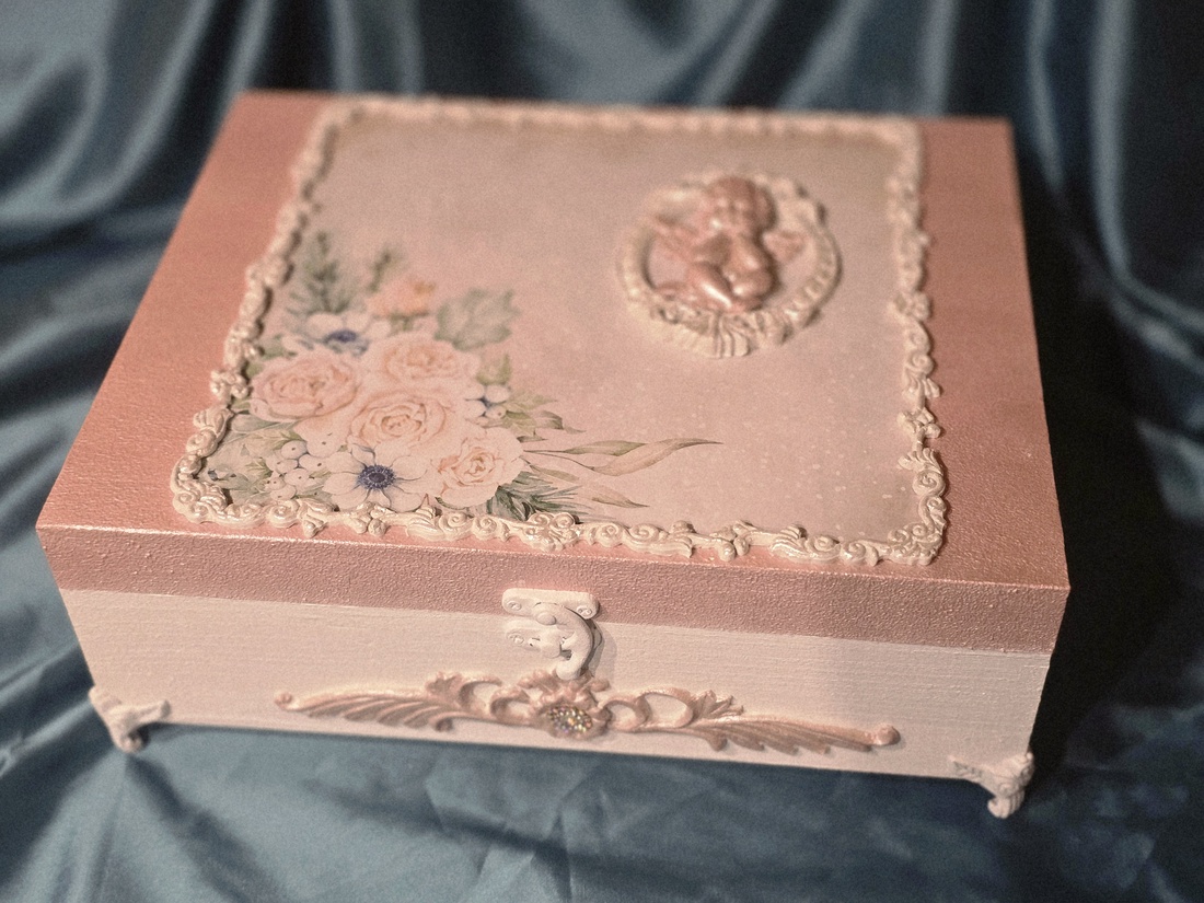 Cutie cu accesorii Pink Christmas - crăciun - accesorii cadou de crăciun - felicitări de crăciun - Artynos.ro