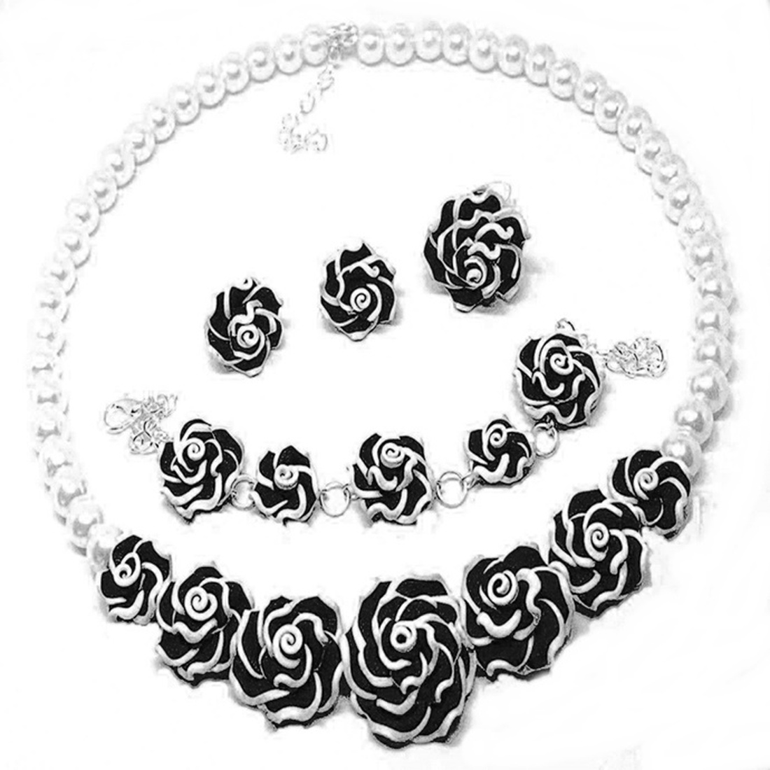 Set bijuterii handmade trandafiri - accesorii nuntă - bijuterii mireasă - set bijuterii de mireasă - Artynos.ro Set bijuterii handmade trandafiri - accesorii nuntă - bijuterii mireasă - set bijuterii de mireasă - Artynos.ro