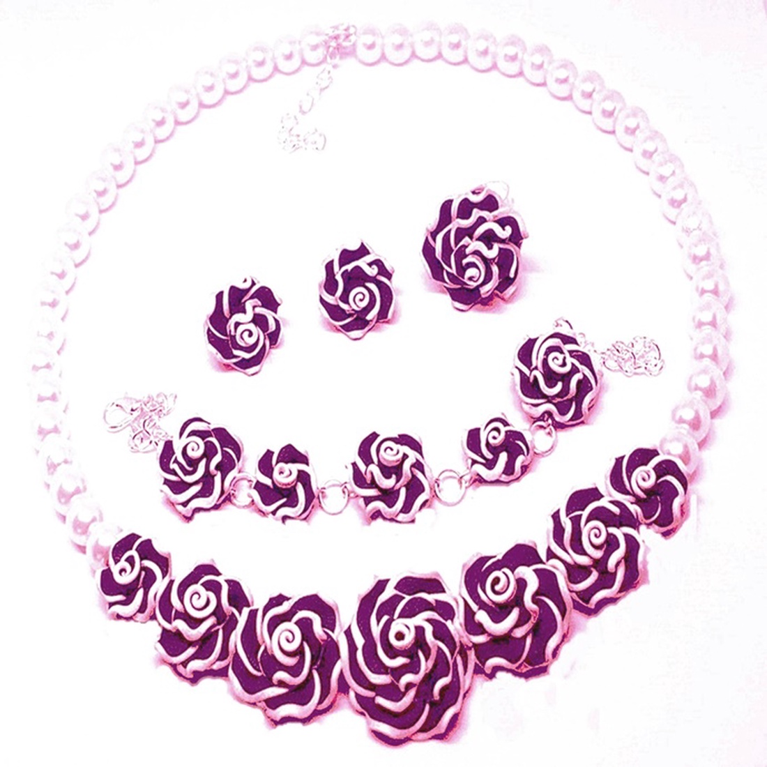 Set bijuterii handmade trandafiri - accesorii nuntă - bijuterii mireasă - set bijuterii de mireasă - Artynos.ro Set bijuterii handmade trandafiri - accesorii nuntă - bijuterii mireasă - set bijuterii de mireasă - Artynos.ro