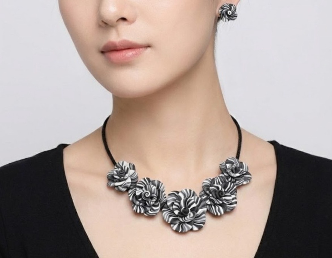 Set trandafiri  - bijuterii - seturi de bijuterii - Artynos.ro