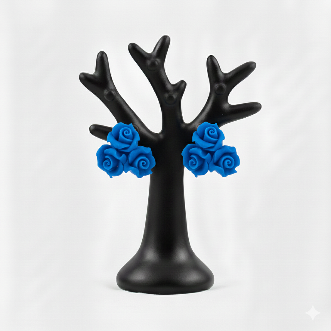 Cercei buchetel de trandafir - bijuterii - cercei - cercei din rășină - Artynos.ro