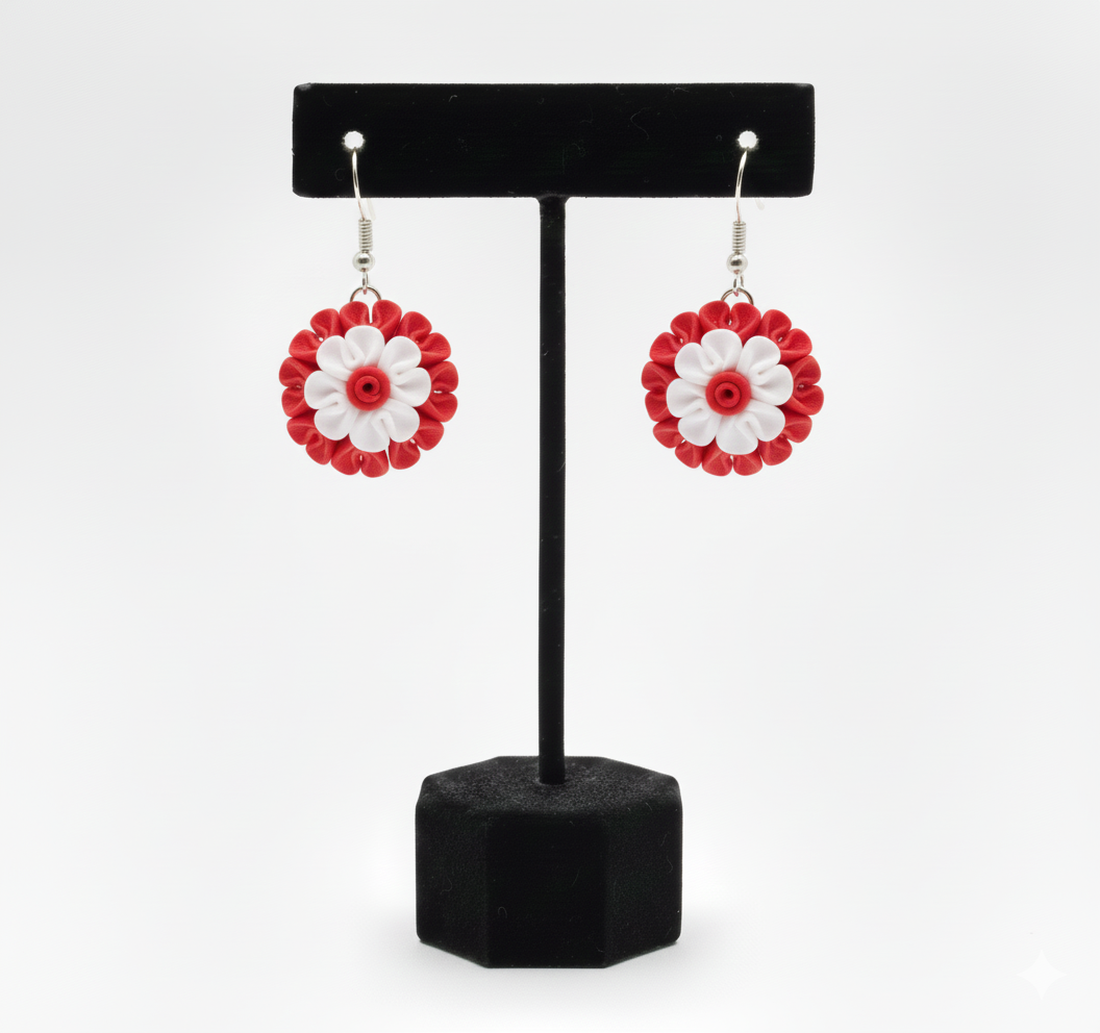 Cercei eleganti dantela - bijuterii - cercei - cercei din rășină - Artynos.ro