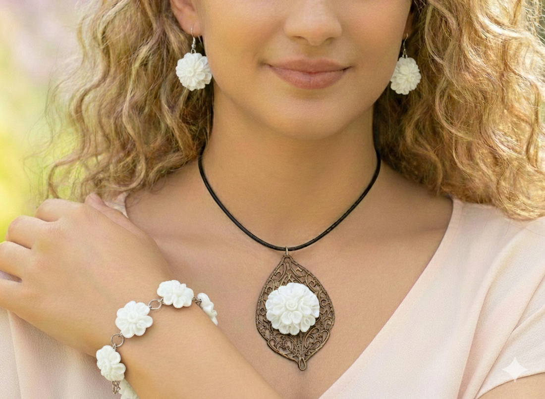 Set ocazii cu dantela - bijuterii - seturi de bijuterii - Artynos.ro