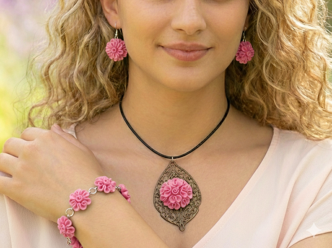 Set ocazii cu dantela - bijuterii - seturi de bijuterii - Artynos.ro