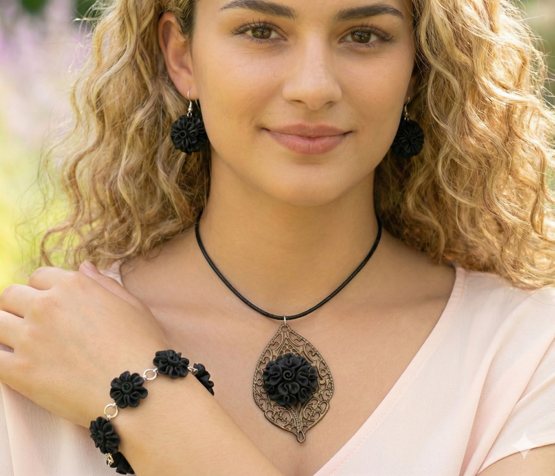 Set ocazii cu dantela - bijuterii - seturi de bijuterii - Artynos.ro