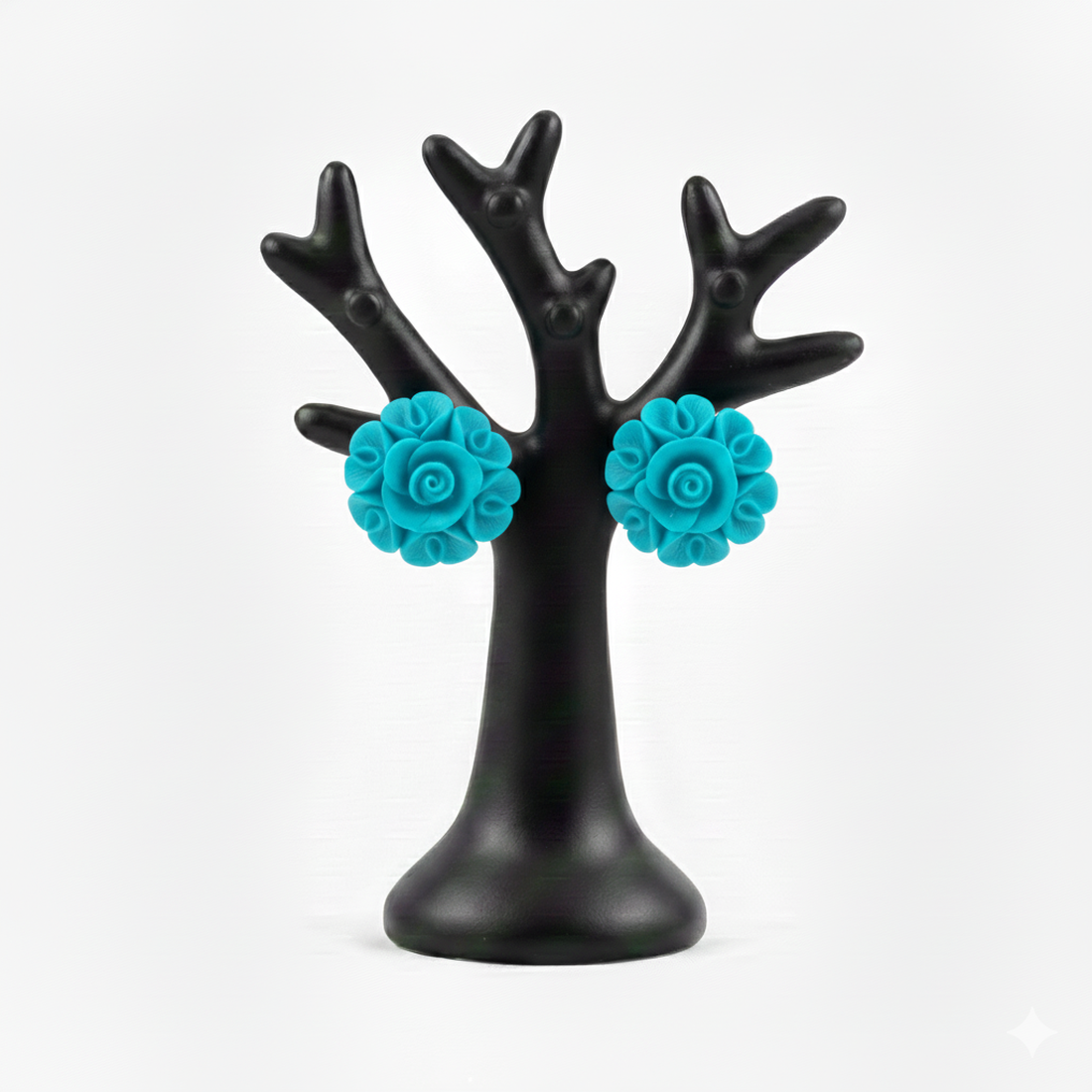 Cercei trandafirasi cu dantela - bijuterii - cercei - cercei din rășină - Artynos.ro