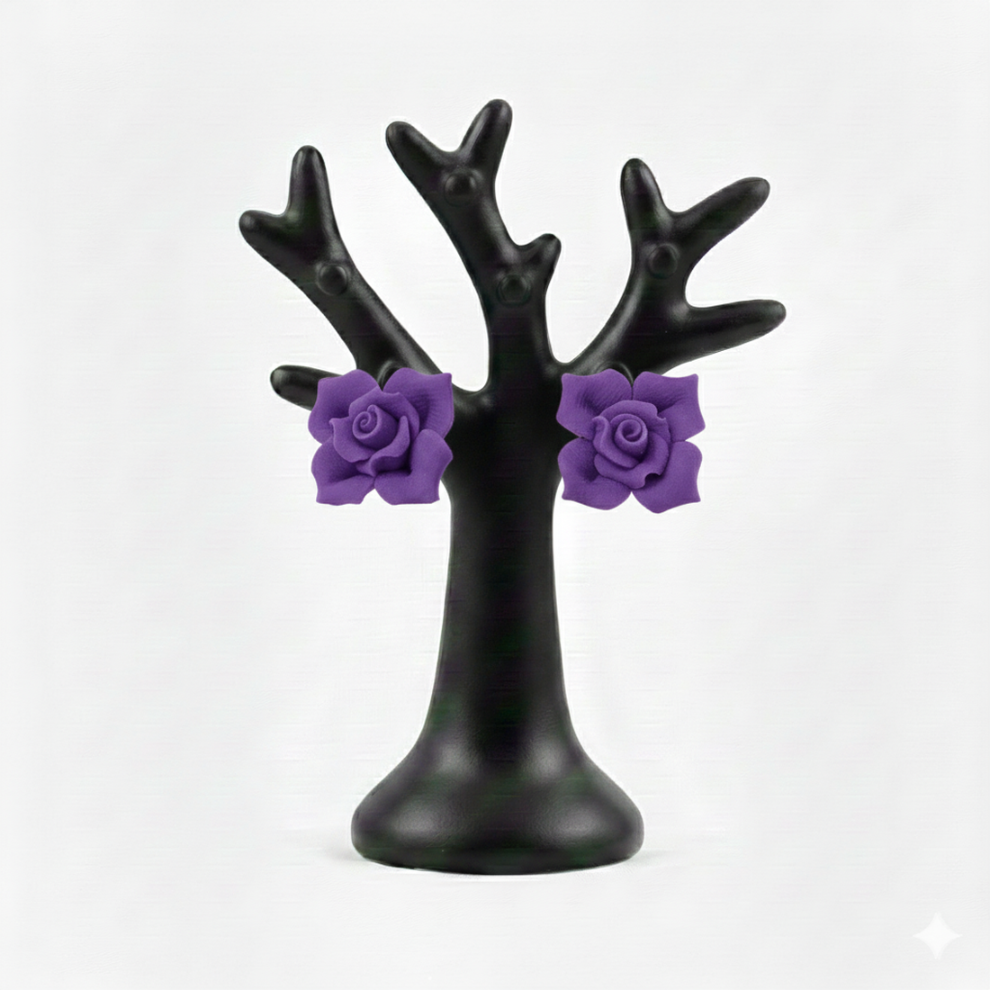 Cercei trandafirasi  - bijuterii - cercei - cercei din rășină - Artynos.ro