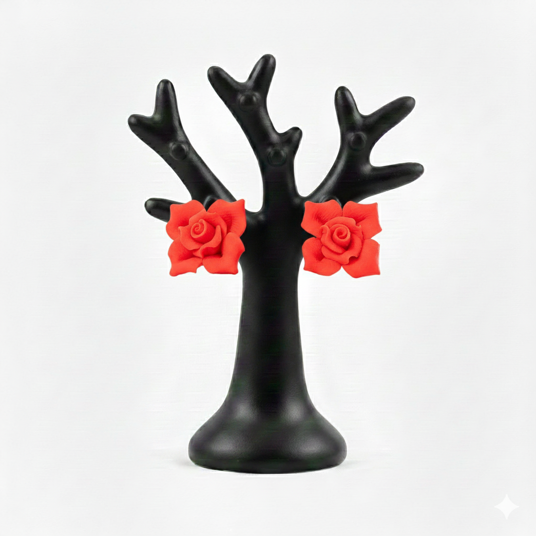 Cercei trandafirasi  - bijuterii - cercei - cercei din rășină - Artynos.ro