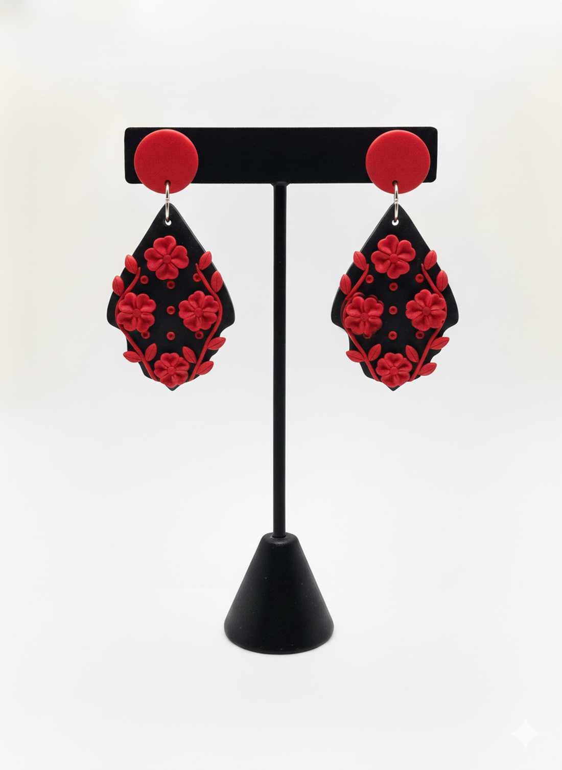 Cercei statement flori - bijuterii - cercei - cercei din rășină - Artynos.ro