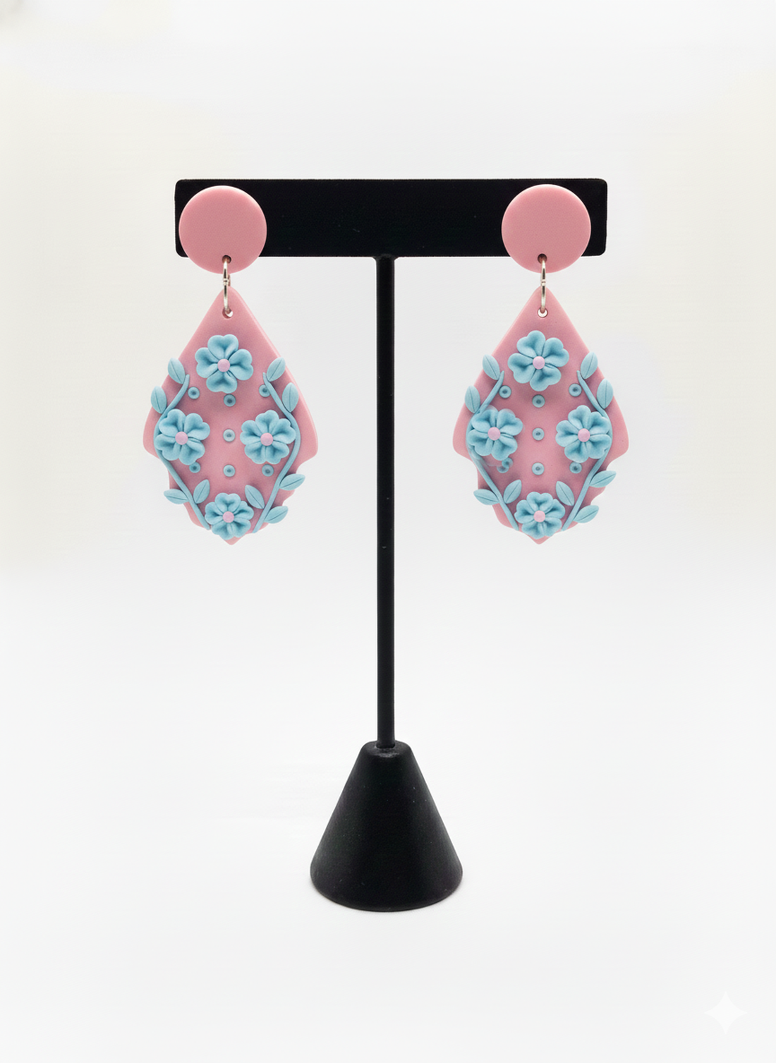 Cercei statement flori - bijuterii - cercei - cercei din rășină - Artynos.ro