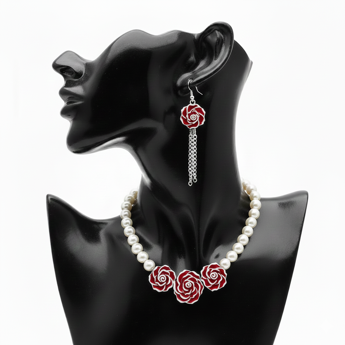 Set trandafiri - bijuterii - seturi de bijuterii - Artynos.ro