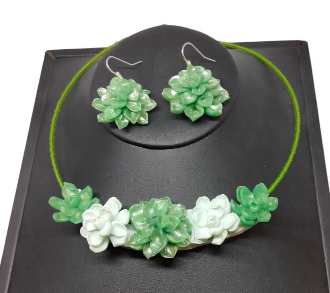 Set flori suculente - bijuterii - seturi de bijuterii - Artynos.ro