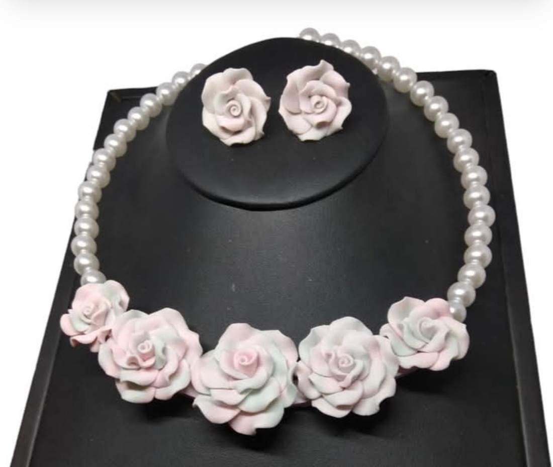 Set trandafiri  - bijuterii - seturi de bijuterii - Artynos.ro