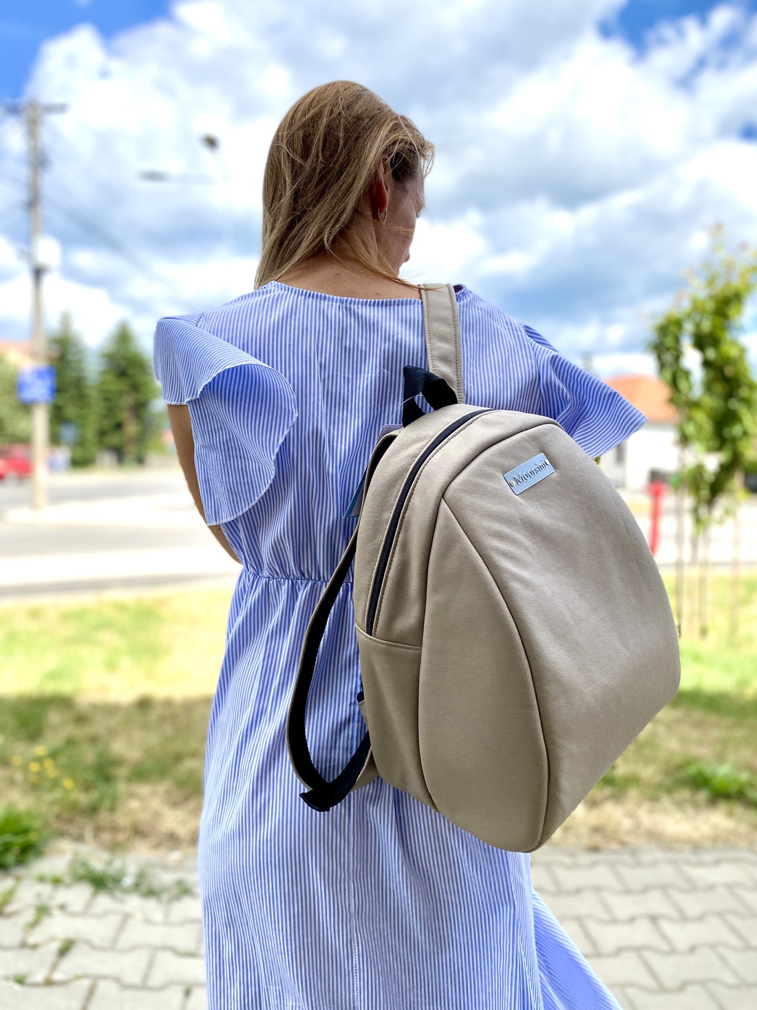 Rucsac damă light brown - geantă și husă - rucsacuri - rucsac damă, rucsac bărbați - Artynos.ro