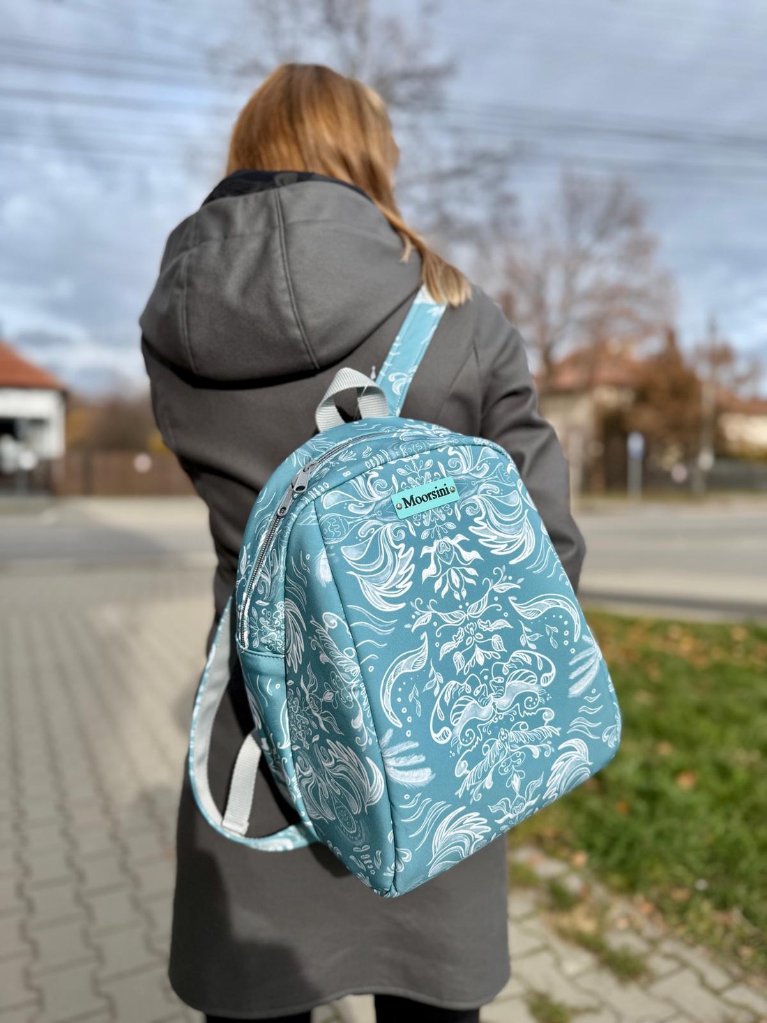 Rucsac damă Turcoaz - genți și portofele - rucsacuri - rucsac rolltop - Artynos.ro