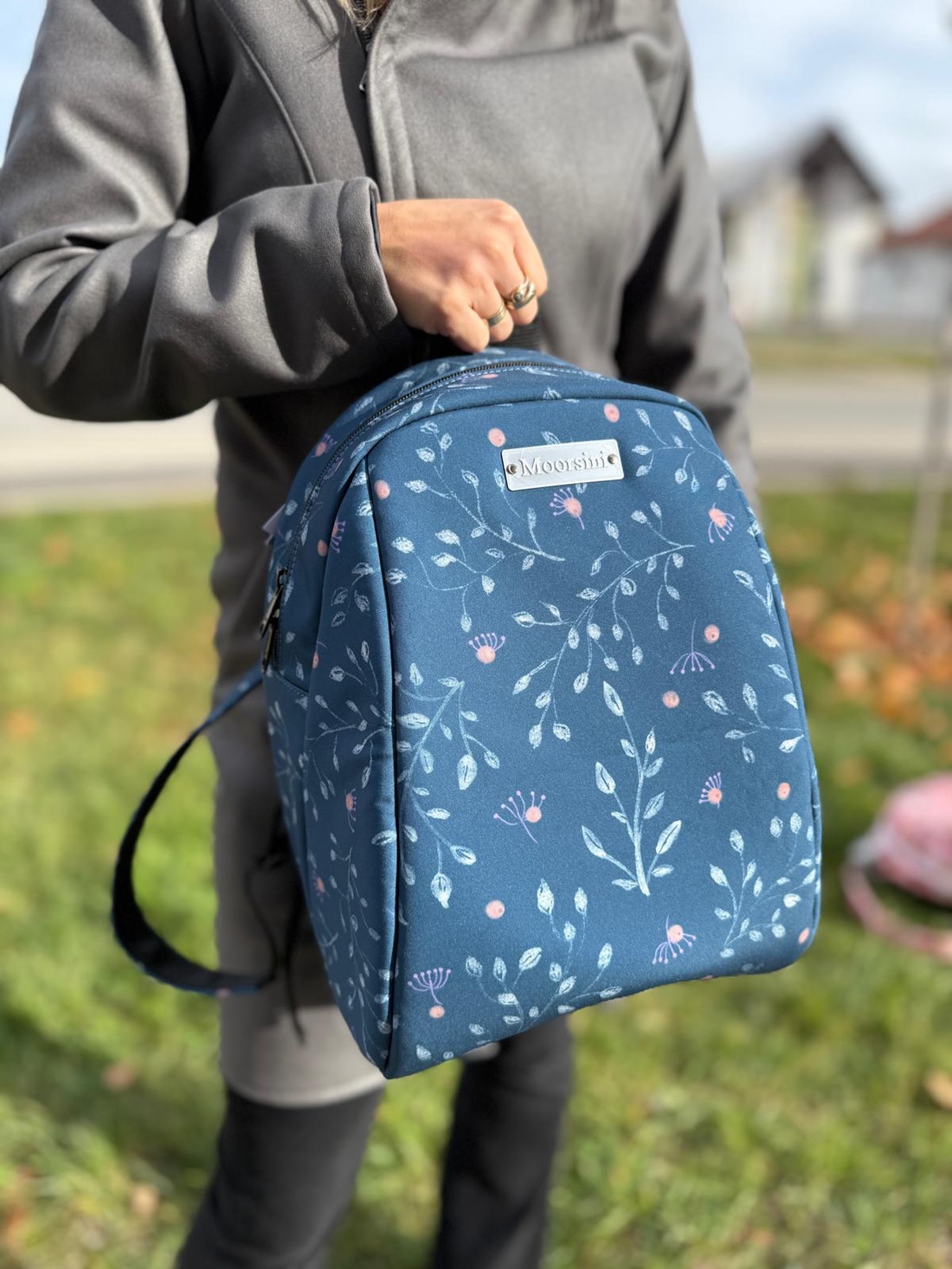 Rucsac damă blue garden - genți și portofele - rucsacuri - rucsac rolltop - Artynos.ro