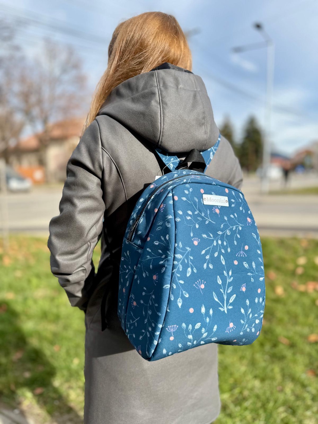 Rucsac damă blue garden - genți și portofele - rucsacuri - rucsac rolltop - Artynos.ro
