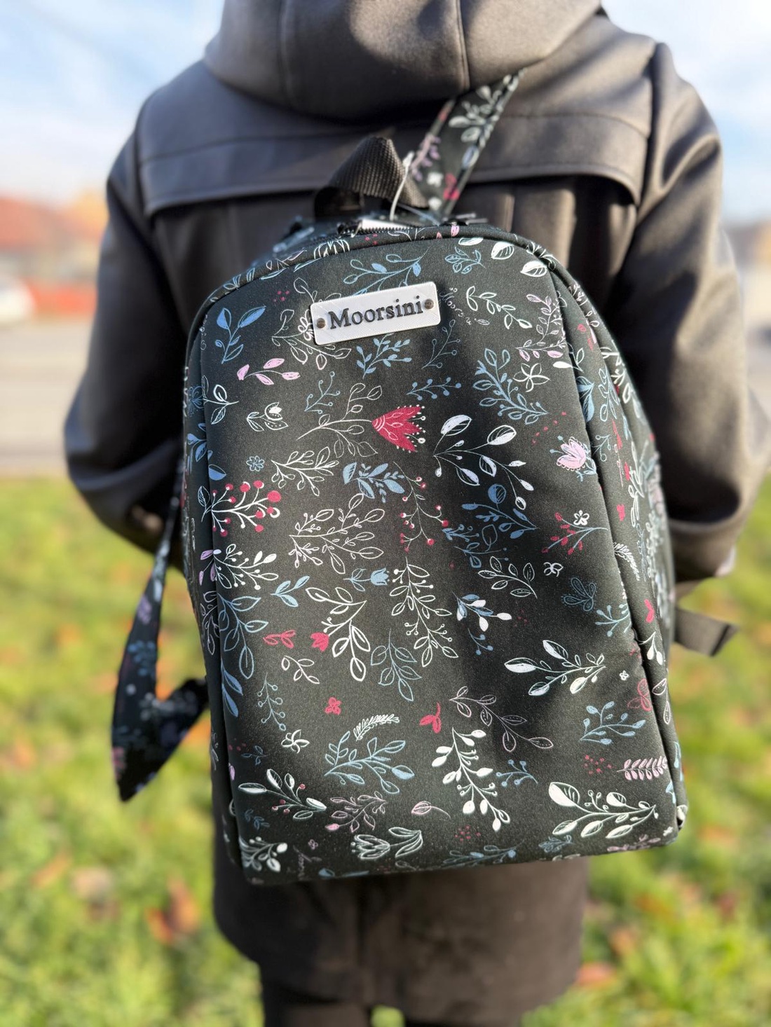 Rucsac damă black flower - genți și portofele - rucsacuri - rucsac rolltop - Artynos.ro