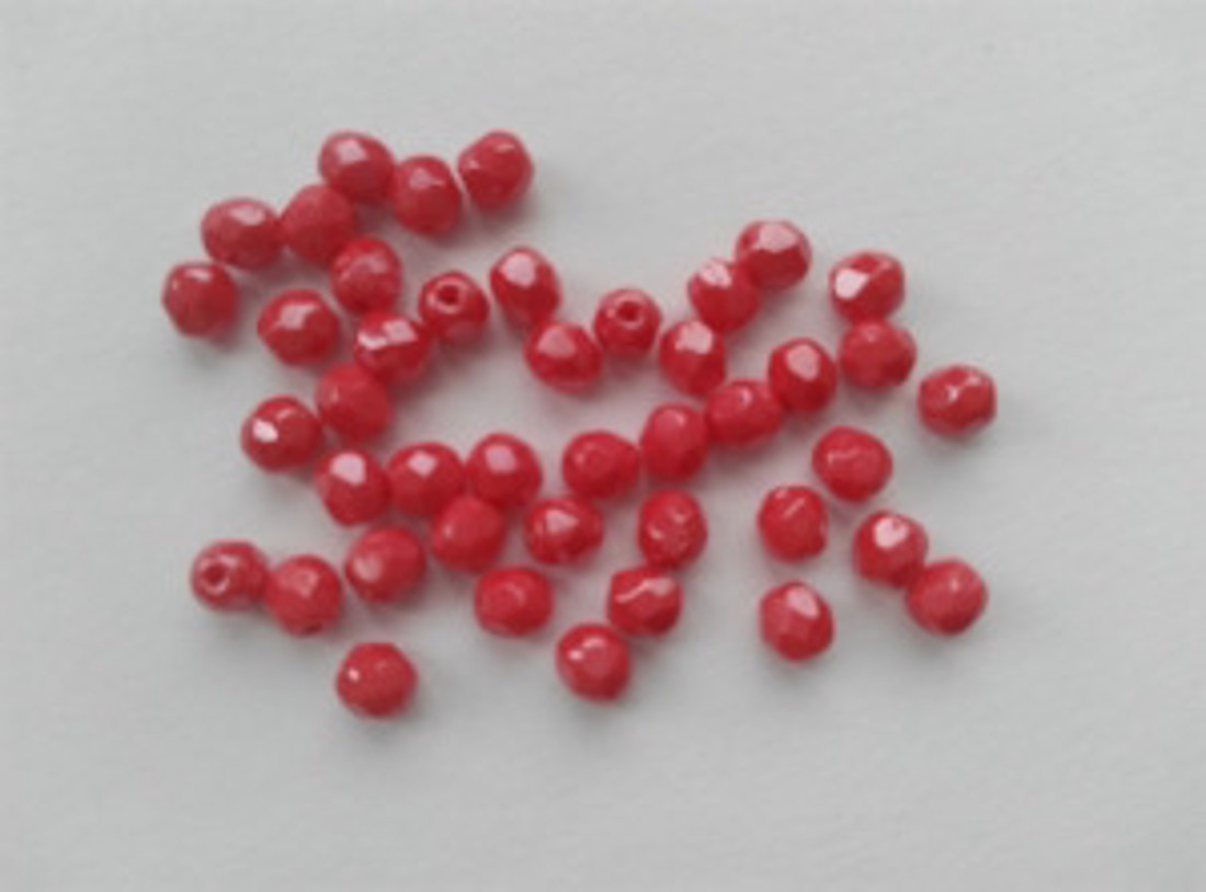 Mărgele cehe fațetate din sticlă - 4mm - 100 buc / pachet - roz roșu - - Artynos.ro Mărgele cehe fațetate din sticlă - 4mm - 100 buc / pachet - roz roșu - - Artynos.ro
