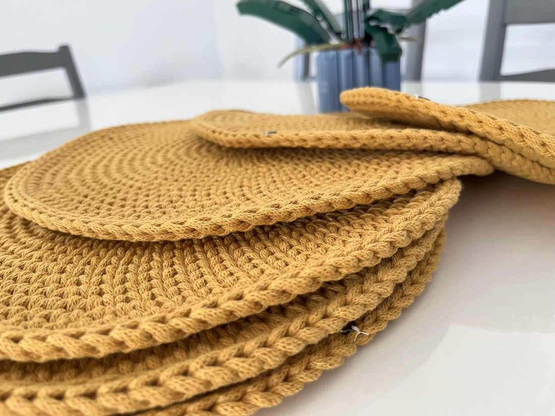 Set de masă croșetat - casă & stil de viață - textile de casă - covor - covor croșetat - Artynos.ro