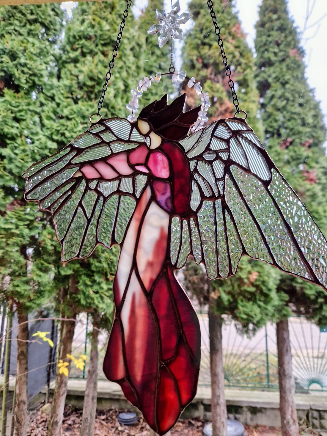 Arhanghel de cristal de dimensiuni mari -  - Artynos.ro