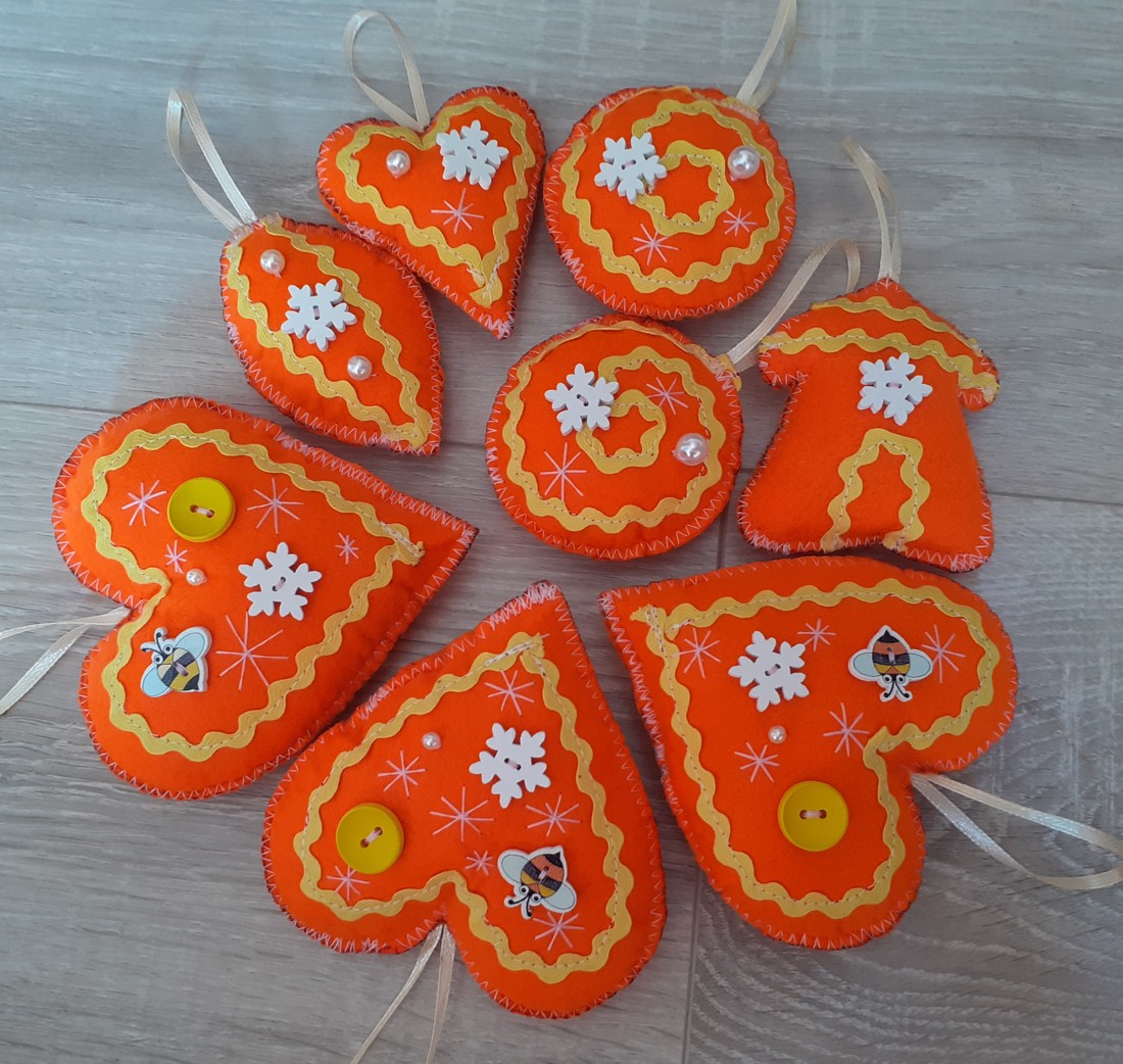 8pcs portocaliu simțit ornament Crăciun ornament copac - - Artynos.ro 8pcs portocaliu simțit ornament Crăciun ornament copac - - Artynos.ro