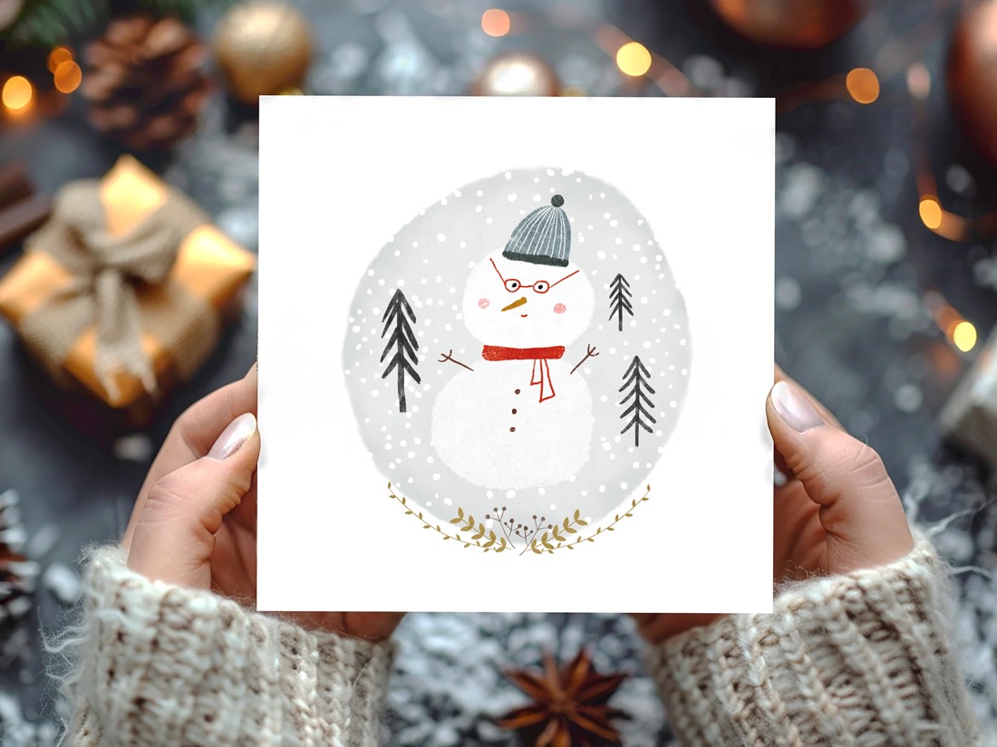 felicitare de Crăciun, felicitare festivă, om de zăpadă - - Artynos.ro felicitare de Crăciun, felicitare festivă, om de zăpadă - - Artynos.ro