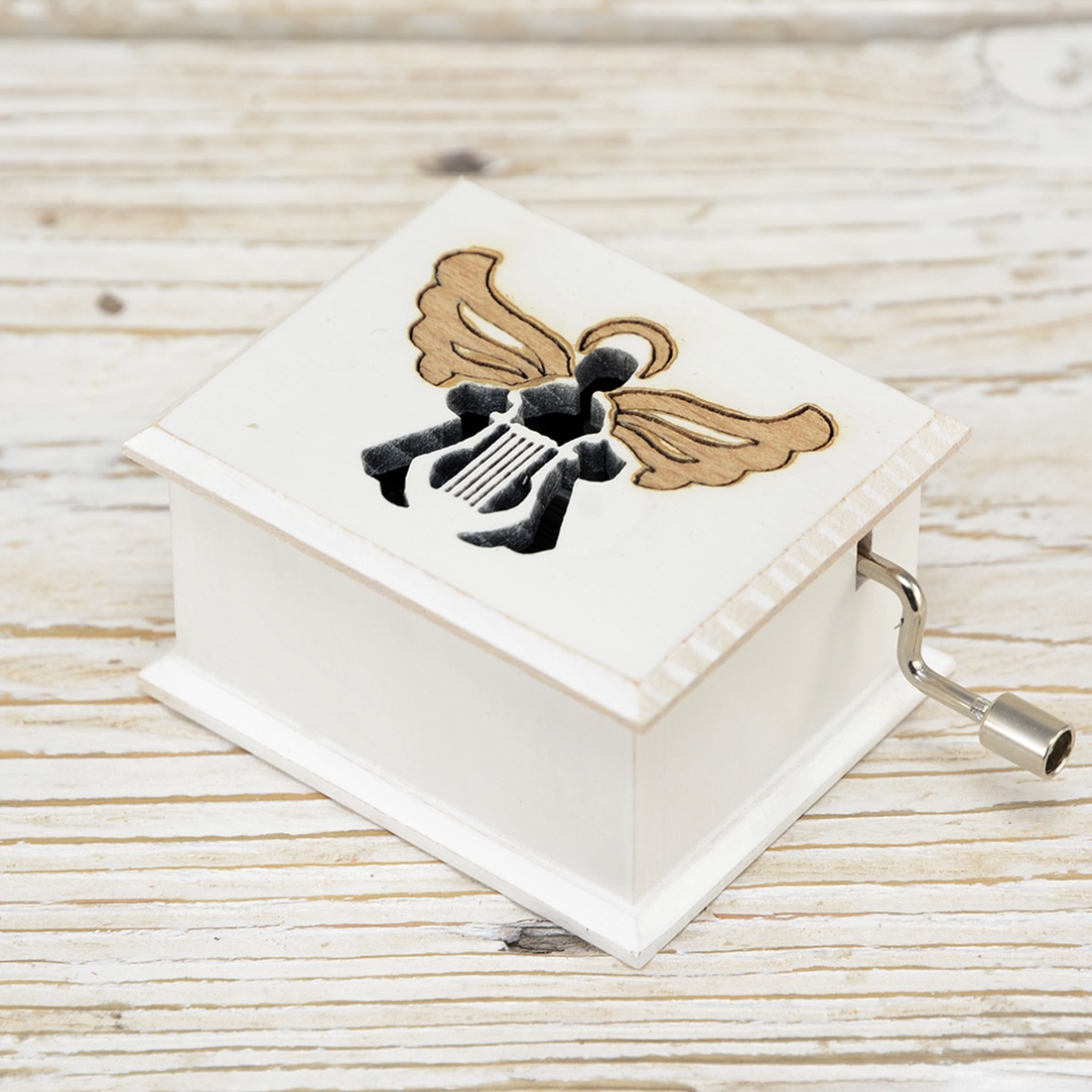 Angyal őrangyal zenedoboz keresztelőre Mozart Lullaby fehér - casă & stil de viață - accesorii pentru decorat casa - decorațiuni de masă și decorațiuni pentru rafturi - cutii muzicale - Artynos.ro Angyal őrangyal zenedoboz keresztelőre Mozart Lullaby fehér - casă & stil de viață - accesorii pentru decorat casa - decorațiuni de masă și decorațiuni pentru rafturi - cutii muzicale - Artynos.ro