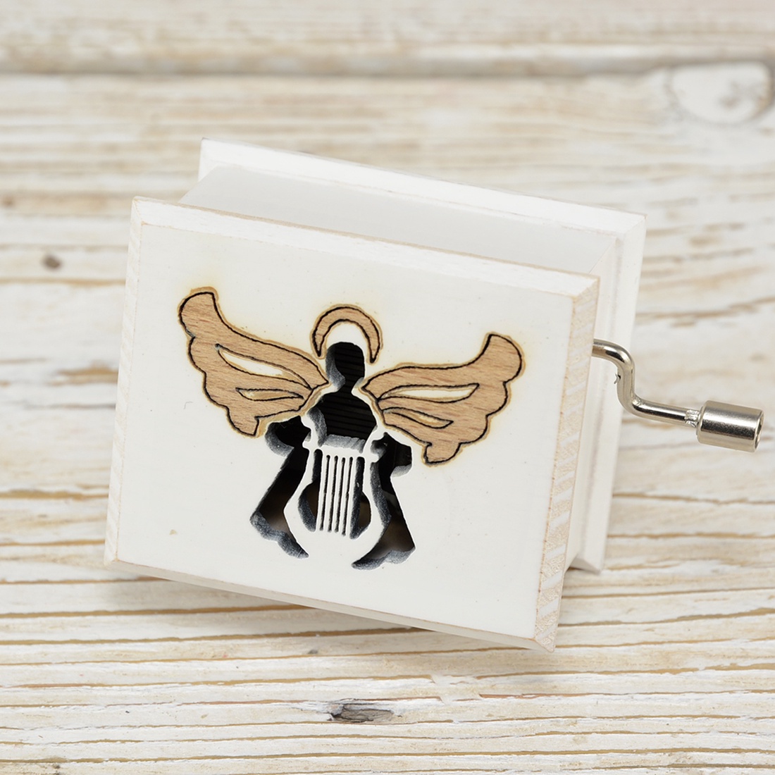 Angyal őrangyal zenedoboz keresztelőre Mozart Lullaby fehér - casă & stil de viață - accesorii pentru decorat casa - decorațiuni de masă și decorațiuni pentru rafturi - cutii muzicale - Artynos.ro Angyal őrangyal zenedoboz keresztelőre Mozart Lullaby fehér - casă & stil de viață - accesorii pentru decorat casa - decorațiuni de masă și decorațiuni pentru rafturi - cutii muzicale - Artynos.ro