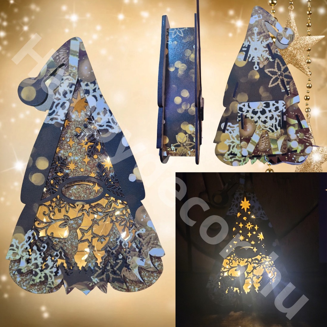 Mano a condus lampa de decor - crăciun - decorațiuni de crăciun de casă - luminițe de crăciun - Artynos.ro