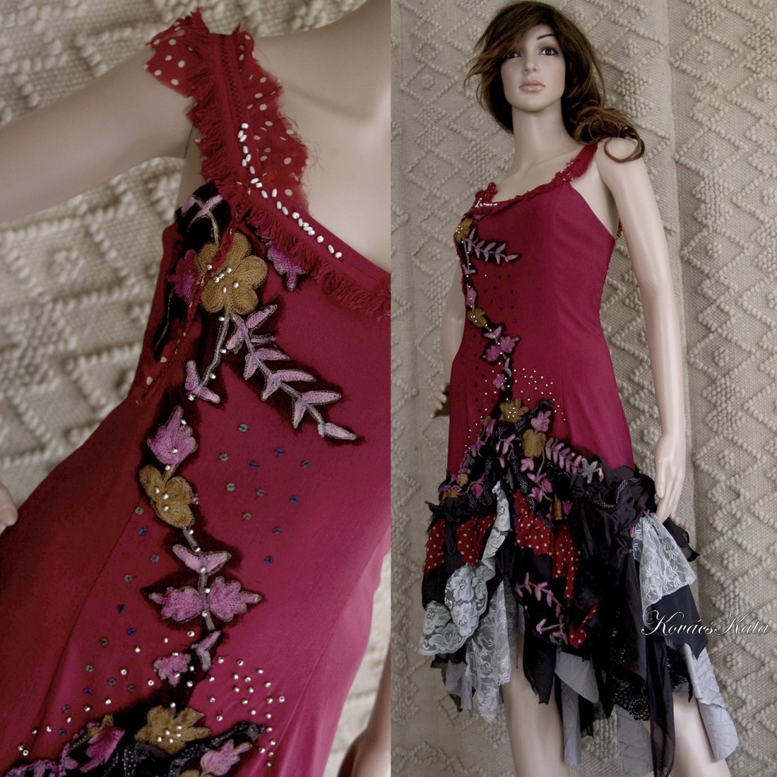 PAULINA - artsy design-ruha - îmbrăcăminte și modă - haine damă - rochie, dintr-o bucată - Artynos.ro