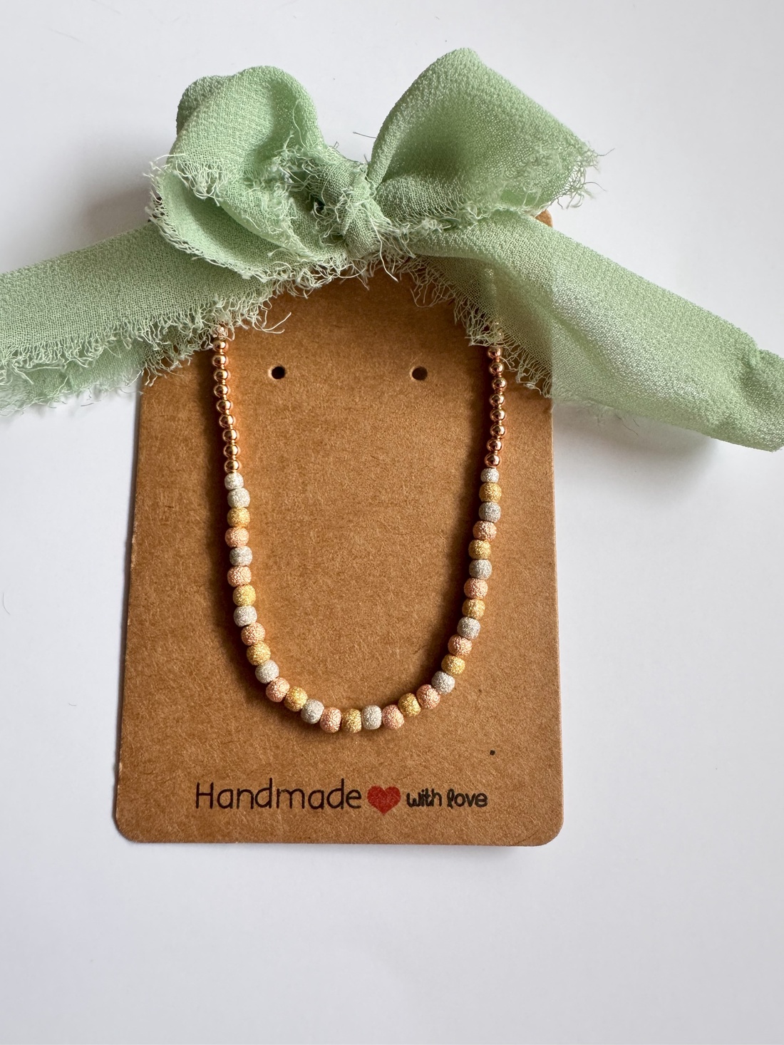 Bratara cu bile tricolore din argint 925, argint placat cu aur galben si aur roz Stardust dream, handmade - bijuterii - brățări - brățări din argint - Artynos.ro