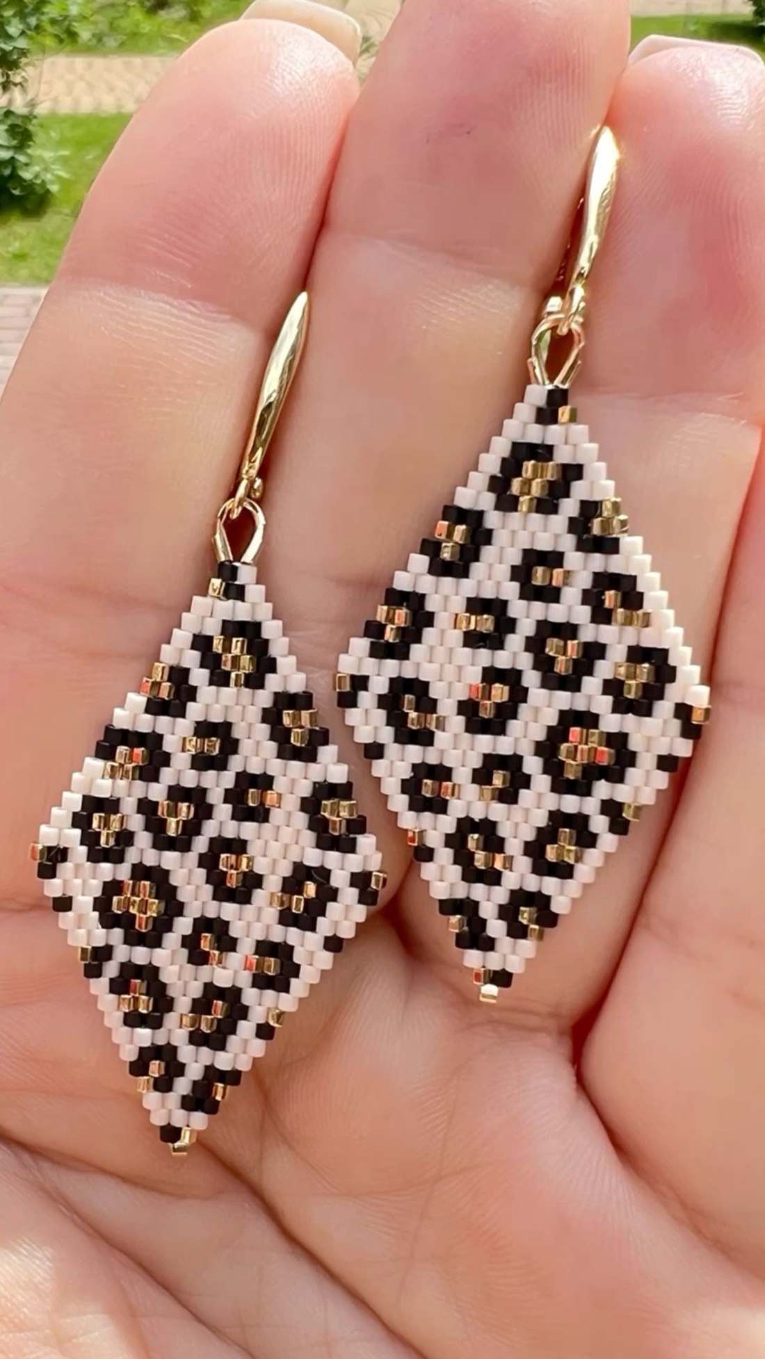 Cercei Animal Print - bijuterii - cercei - cercei din mărgele - Artynos.ro