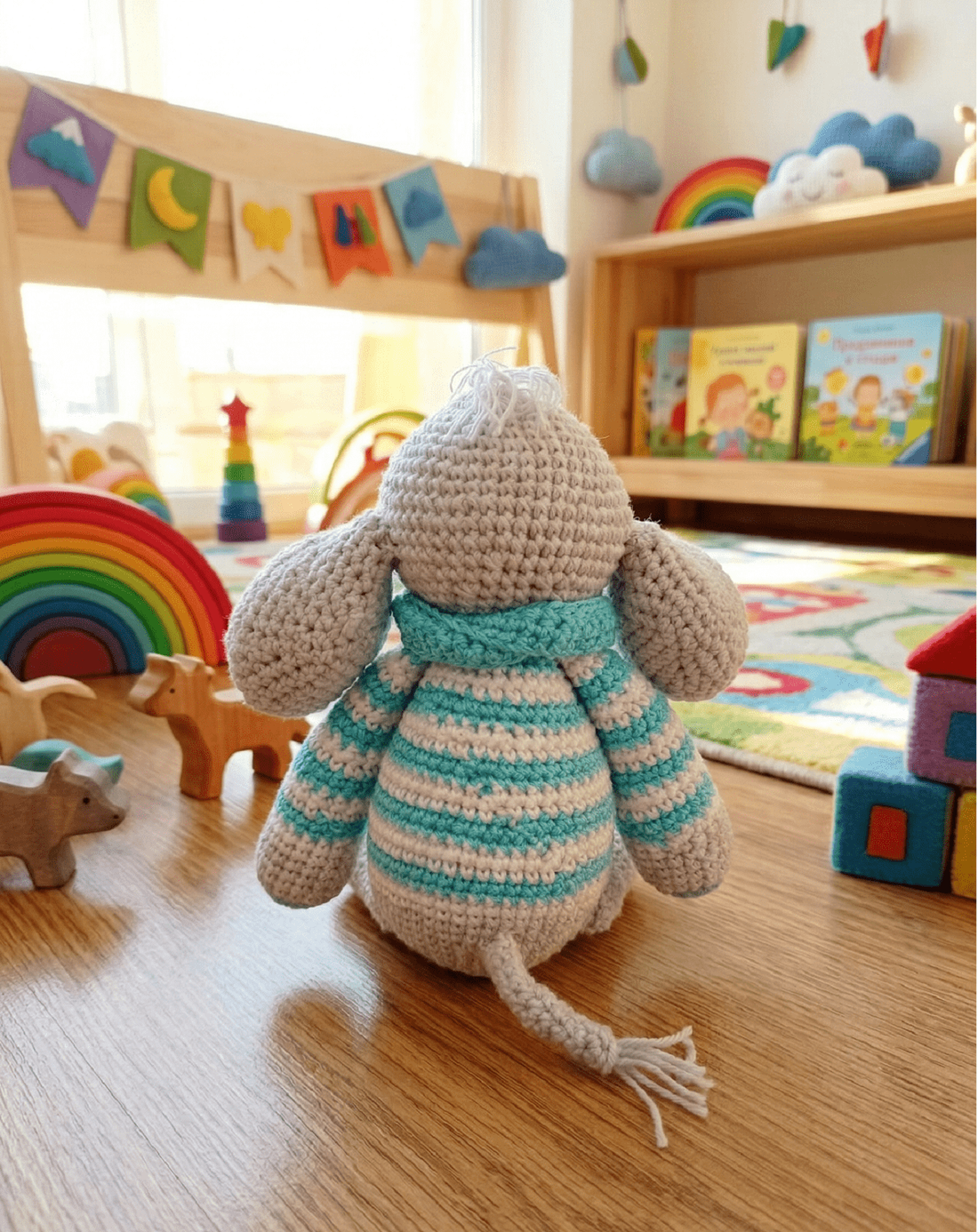 Strawberry elefantul croșetat - jucării și echipamente pentru copii - plușuri - elefant de pluș - Artynos.ro