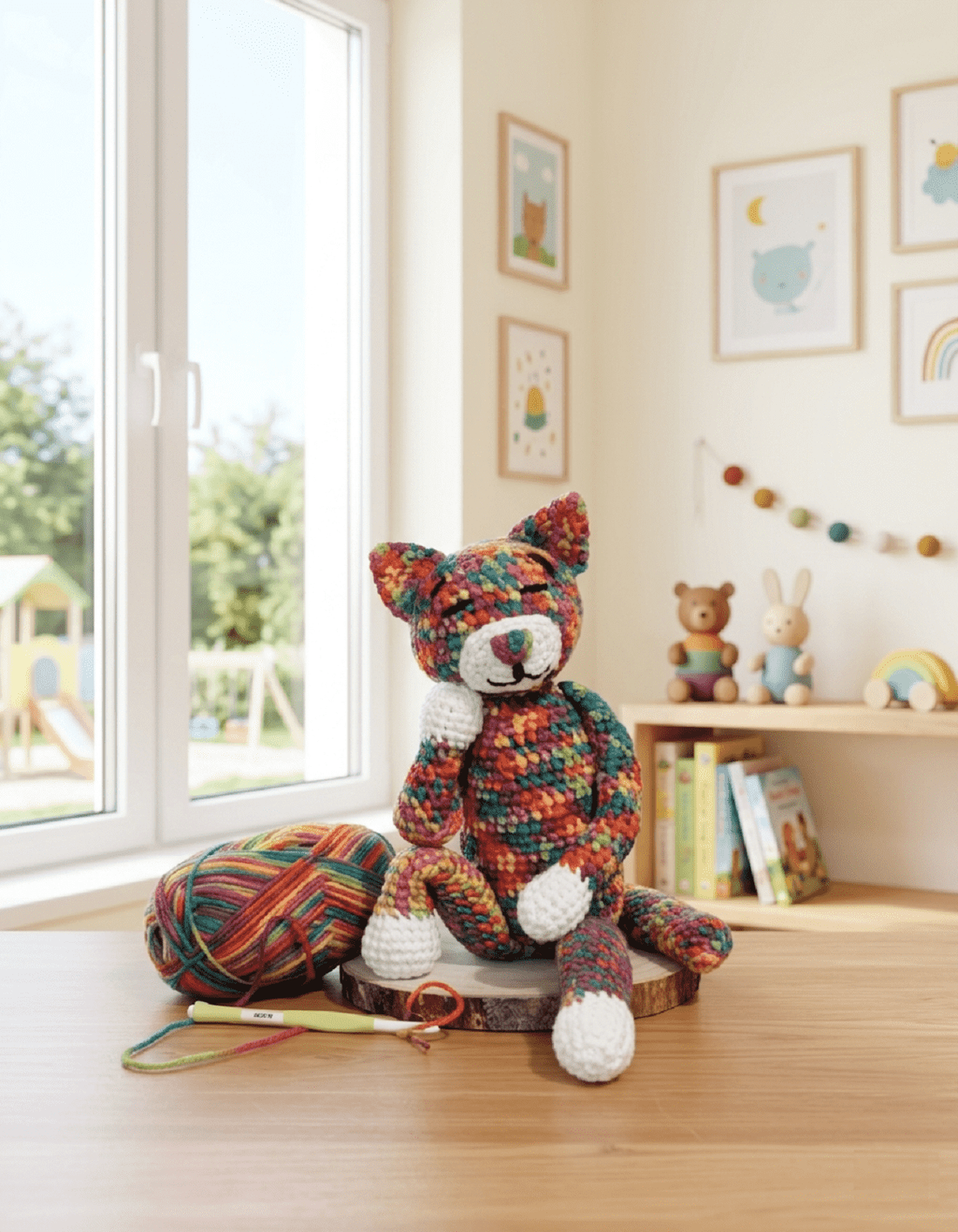 Miko, pisoiul colorat - jucării și echipamente pentru copii - plușuri - pisică de pluș - Artynos.ro